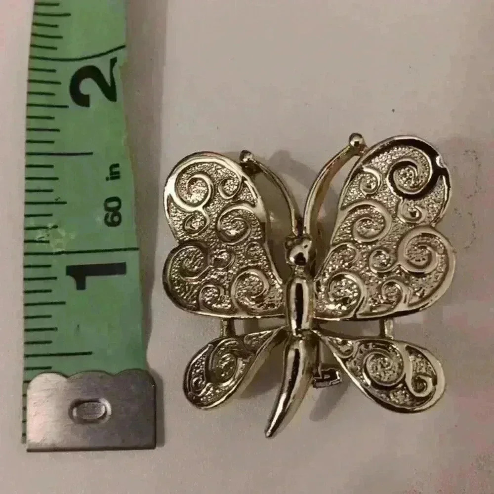 Gerrys‎ Ornate Silver Tone Butterfly Brooch/ Pin